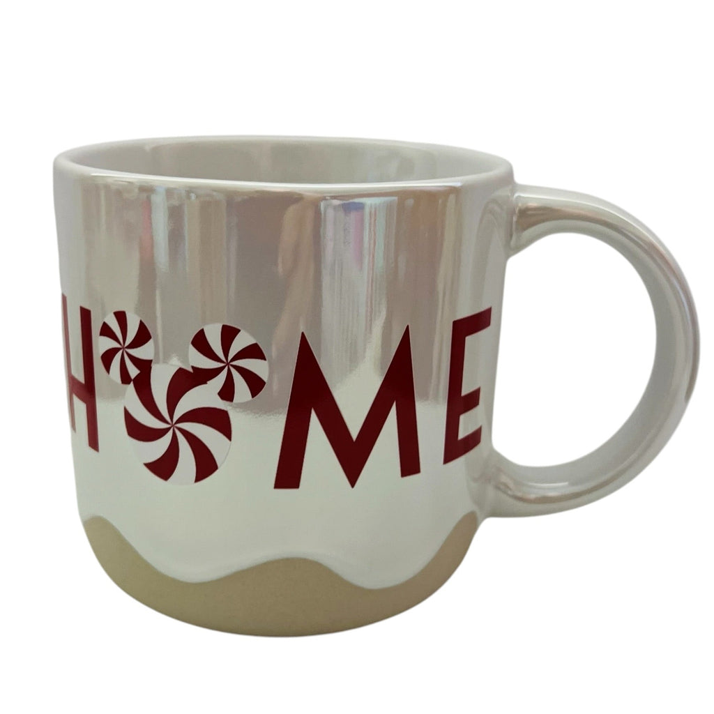 Disney Parks Mickey Home Peppermint Swirl Holiday Coffee Mug