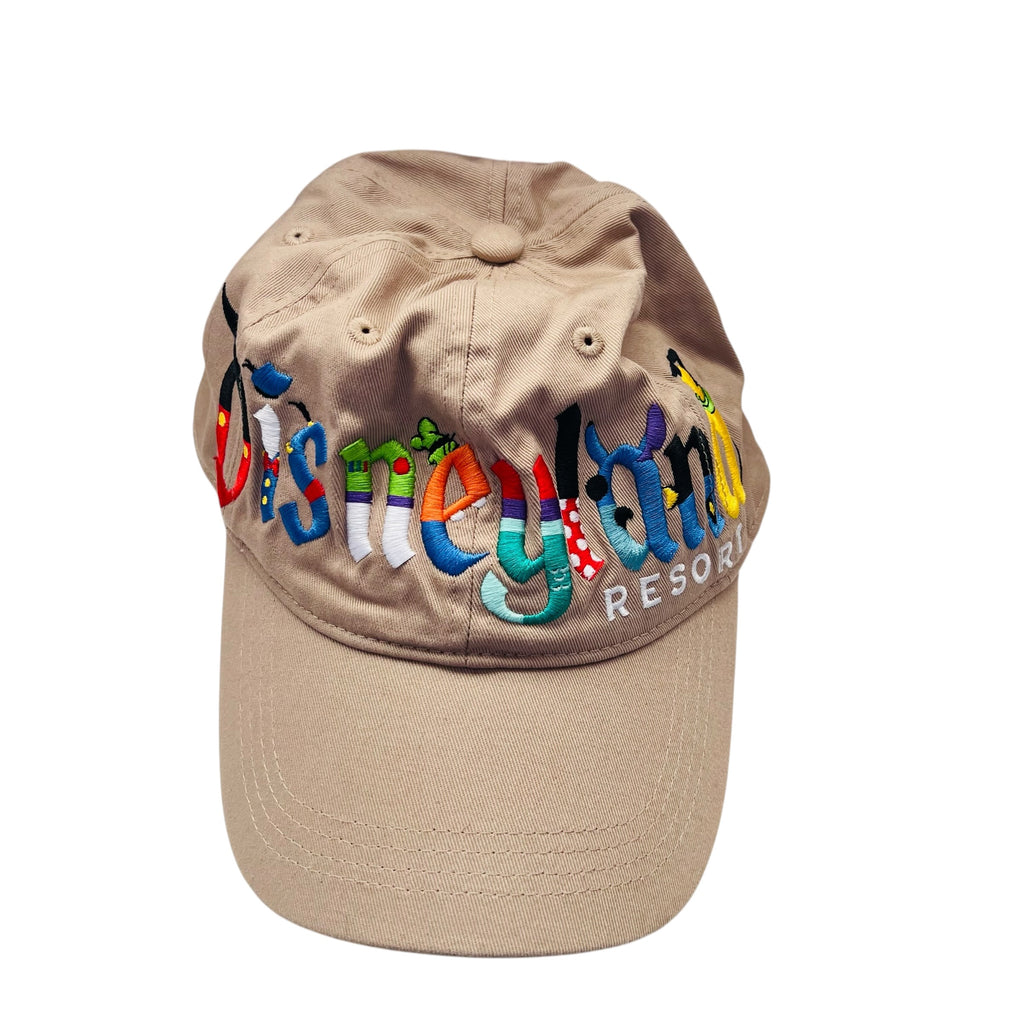 Disneyland Embroidery Characters Spellout Logo SnapBack Hat