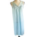 Vintage Vanity Fair V Neck Satin Sleeveless Short Nightgown