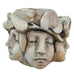 Vintage Faroy Inc Hayes Parker Sandstone Multi Face Head Art Sculpture Planter