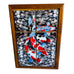 Framed Koi Fish Tile Art Cermamic Panel by Artist Patti Magee