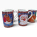 Vintage Golden Christmas Dunoon Santa Holiday Mugs Set of 5