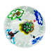 Vintage Murano Floral  Art Glass Paperweight