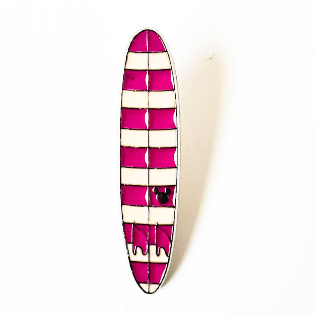 Disney Cheshire Cat Surfboard Alice In Wonderland Hidden Mickey Pin