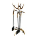 Antler Fireplace Tool Set Includes Three Fireplace Tools