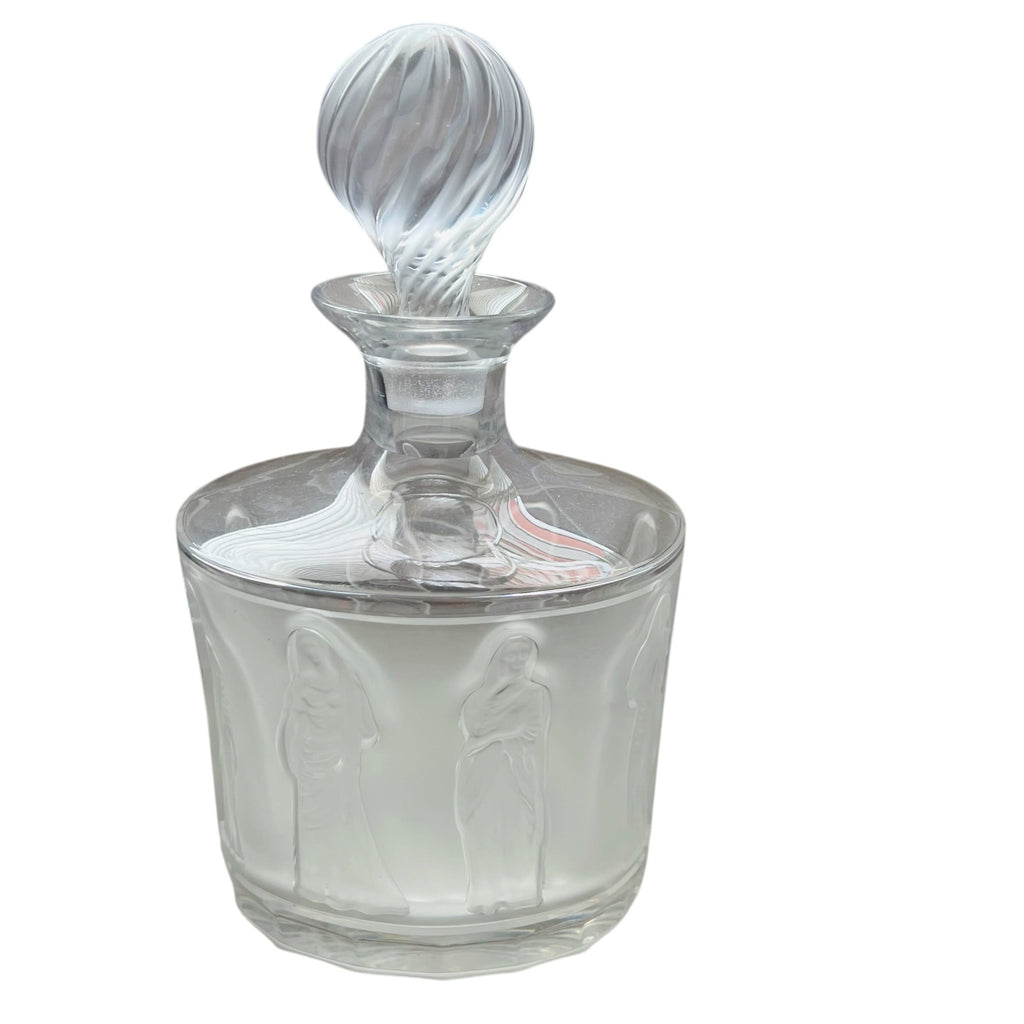 Vintage Lalique Femmes Crystal Decanter with Stopper