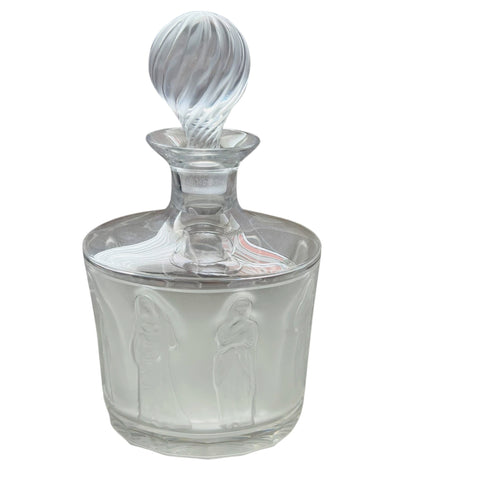 Vintage Lalique Femmes Crystal Decanter with Stopper