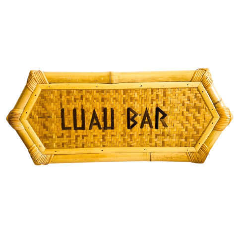 Bamboo Luau Bar Tiki Room Sign
