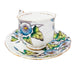 Vintage ROYAL ALBERT Bone China England MORNING GLORY Flower Cup & Saucer Set