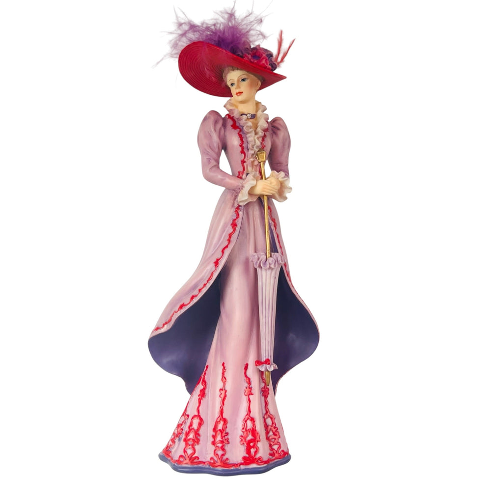 Thomas Kinkade Tea For Three Portraits of Style & Grace Woman Figurine