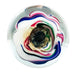 Vintage Duck Decoy Art Glass Round Paperweight
