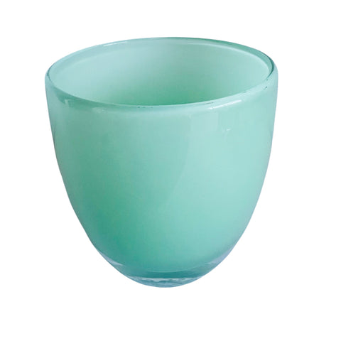 Glassybaby Seafoam Thank You Votive Glass Candle Holder