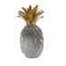 Vintage Swarovski Crystal Pineapple with Metallic Gold Crown Figurine