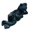 Vintage Frog Laying On Side Relaxed Sunbathing Flower Garden Statue