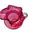 Vintage Fenton Ruby Red Glass Ruffled Edge Pitcher with 6 Matching Tumblers