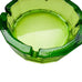 Vintage Green Art Glass Heavy Pebbled Ashtray