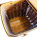 Vintage 1995 Longaberger Woven Picnic Basket with Plastic Liner