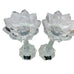 Mikasa Clear Crystal Royal Crown Candle Slovenia Holders -Pair