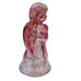 Vintage Fenton Pink Iridescent Art Glass Angel Figurine