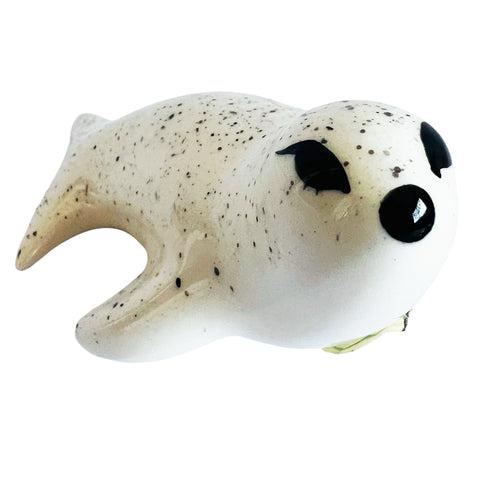 Vancouver Canada White and Black Ceramic Seal Figurine