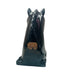Vintage Abingdon Pottery Black Glazed Horse Head Book End