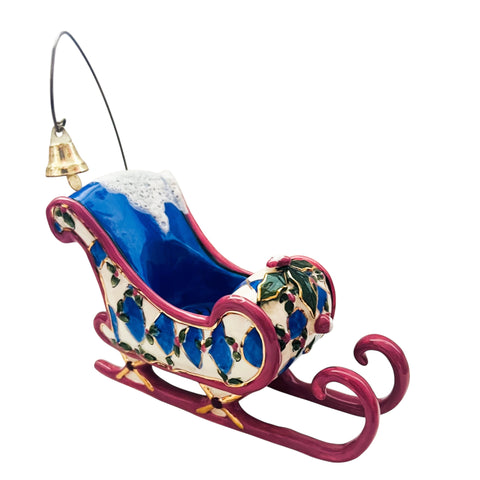 Vintage Heather Goldminc Blue Sky Sled Figure
