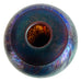 Vintage Jim Bush 1991 MultiColored Iridized Rim-Capped Art Glass Signed Vase