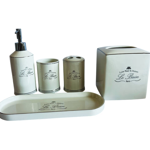 Le Bain Bath Accessories Porcelain With Glazed Finish