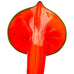 Vintage Jack The Pulpit Orange  Art Glass Vase