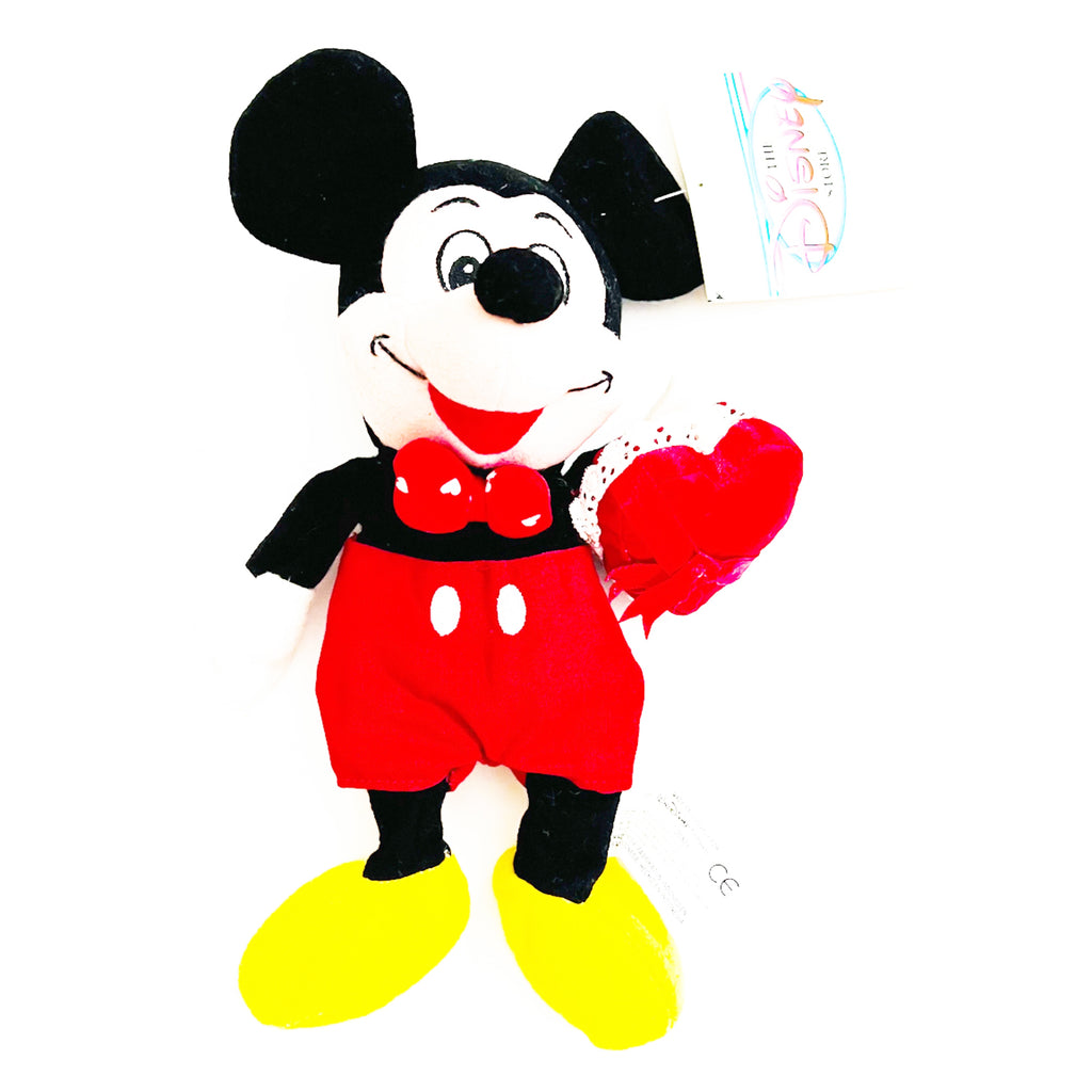 Disney Store Valentine Mickey Mouse Bean Bag Plush