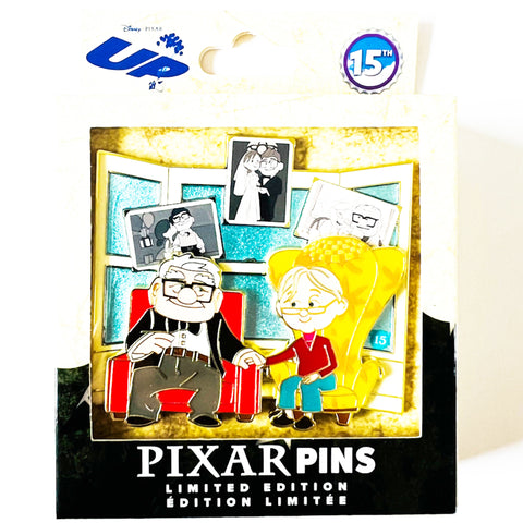 Disney Pixar Up 15th Anniversary Carl & Ellie Mini Jumbo Limited Edition 3000