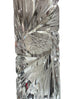 Vintage Crystal Cylindrical Stem Star Swirl Vase