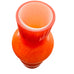 Modern Cased Bubble Orange Glass Vase