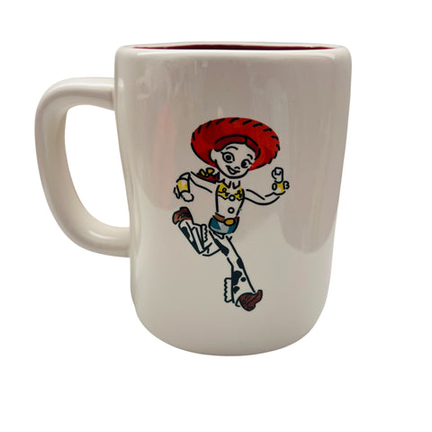 Rae Dunn Disney Pixar Toy Story Jessie "YEE HAW!" LL Double Sided Mug