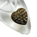 Cinderella Clear Glass Rhinestone Gold Heart Fairy Tale Princess Slipper