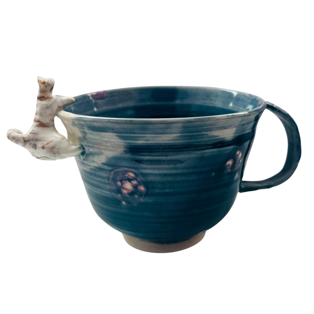 Signed Handcrafted Ceramic Cat Mug