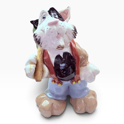 Vintage Hand-Painted Ceramic Signed Ezell Figure