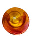 Amber Glass Cone Paperweight