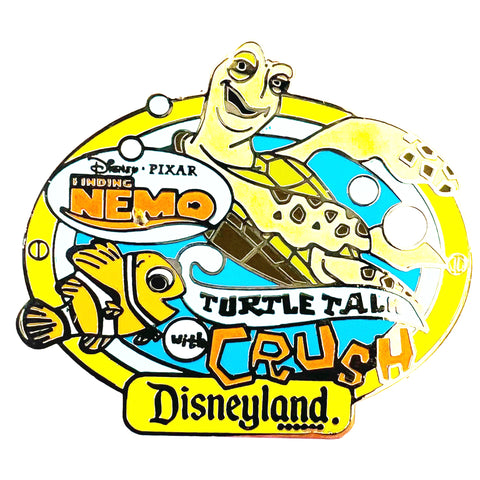 Disney Pixar AAA Disneyland Vacations Turtle Talk Crush Finding Nemo Pin