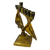 Vintage Menorah Brass Star of David Menorah Candle Holder