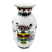 Vintage Chinese Porcelain w/Butterflies & Floral Art Gold Trim Vase