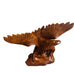 Vintage Hand-Carved Wooden Eagle Sculpture
