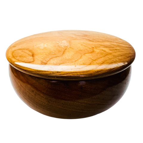 Vintage House Of Myrtlewood Myrtlewood Round Wooden  Bowl with Lid from Oregon
