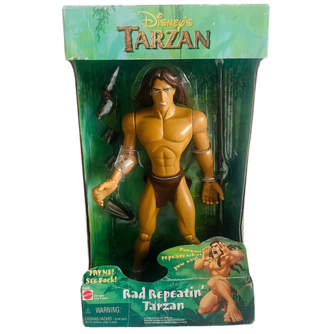 Vintage Tarzan Rad Repeatin' Tarzan 12" Action 1999 Mattel Figure