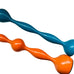 Chiasso Exclusive Orange Turquoise Metal Bubble Candlesticks