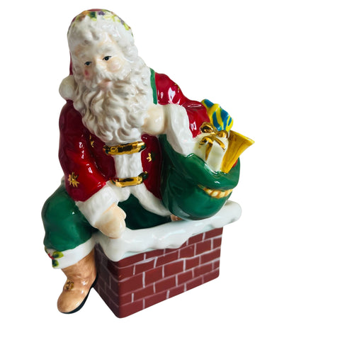 Waterford Holiday Heirlooms Down the Chimney'Candle Tealight Holder