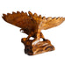 Vintage Hand-Carved Wooden Eagle Sculpture