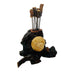 Rustic Driftwood Handmade Escargot Toothpick Holder with Shell Accent