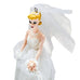 Vintage 1997 Barbie Wedding Day Bride Hanging Xmas Ornament Cake Topper