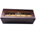 Dildine Wooden Watch Slots 5 Display and Storage Glass Case